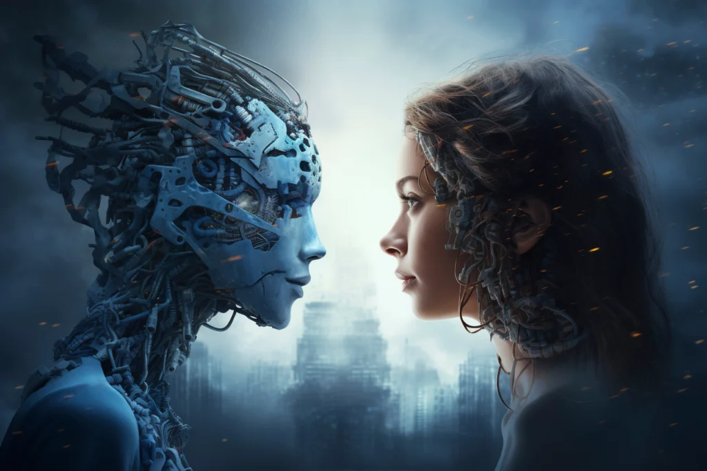 A real versus AI‑generated image side by side, with circled details showing subtle differences. Caption: The Real or Not? quiz highlights how easily humans can be fooled by AI‑generated images, underscoring the need for detection tools.
