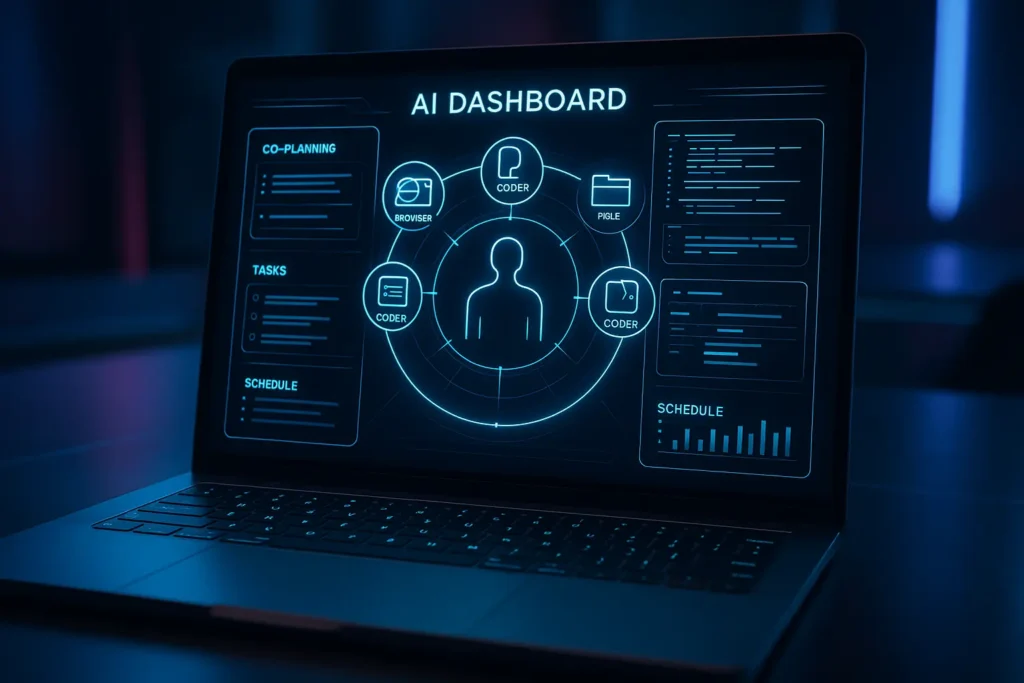 UI of Microsoft Magentic-UI showcasing human-in-the-loop AI agent collaboration