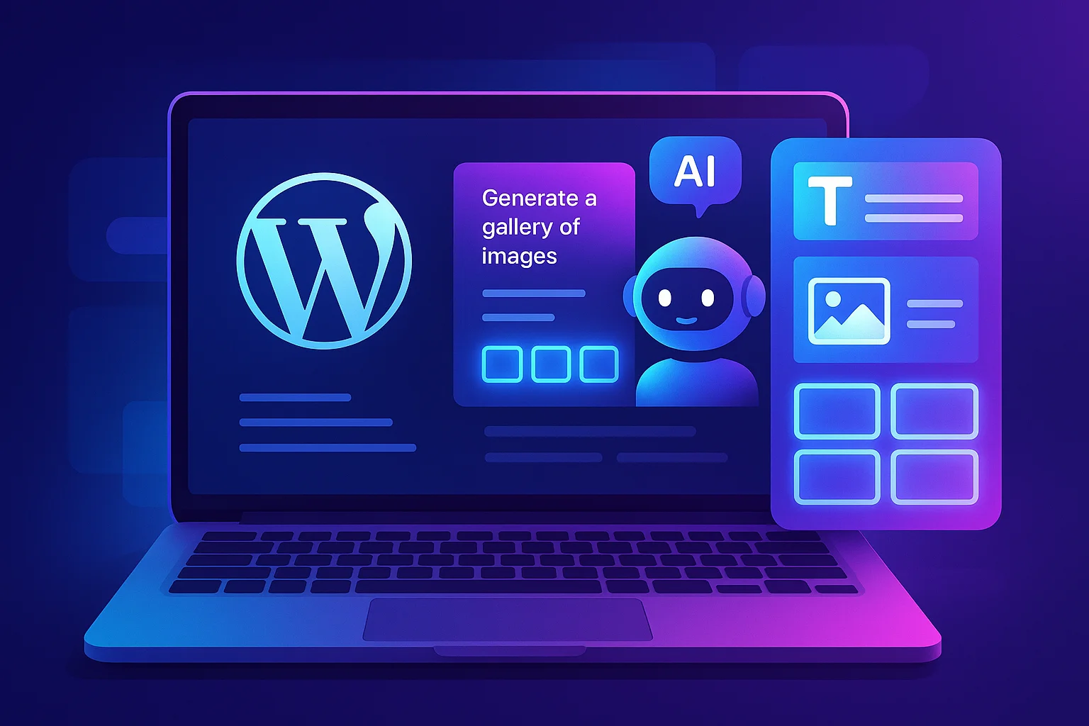 WordPress Telex AI tool generating Gutenberg blocks from prompts