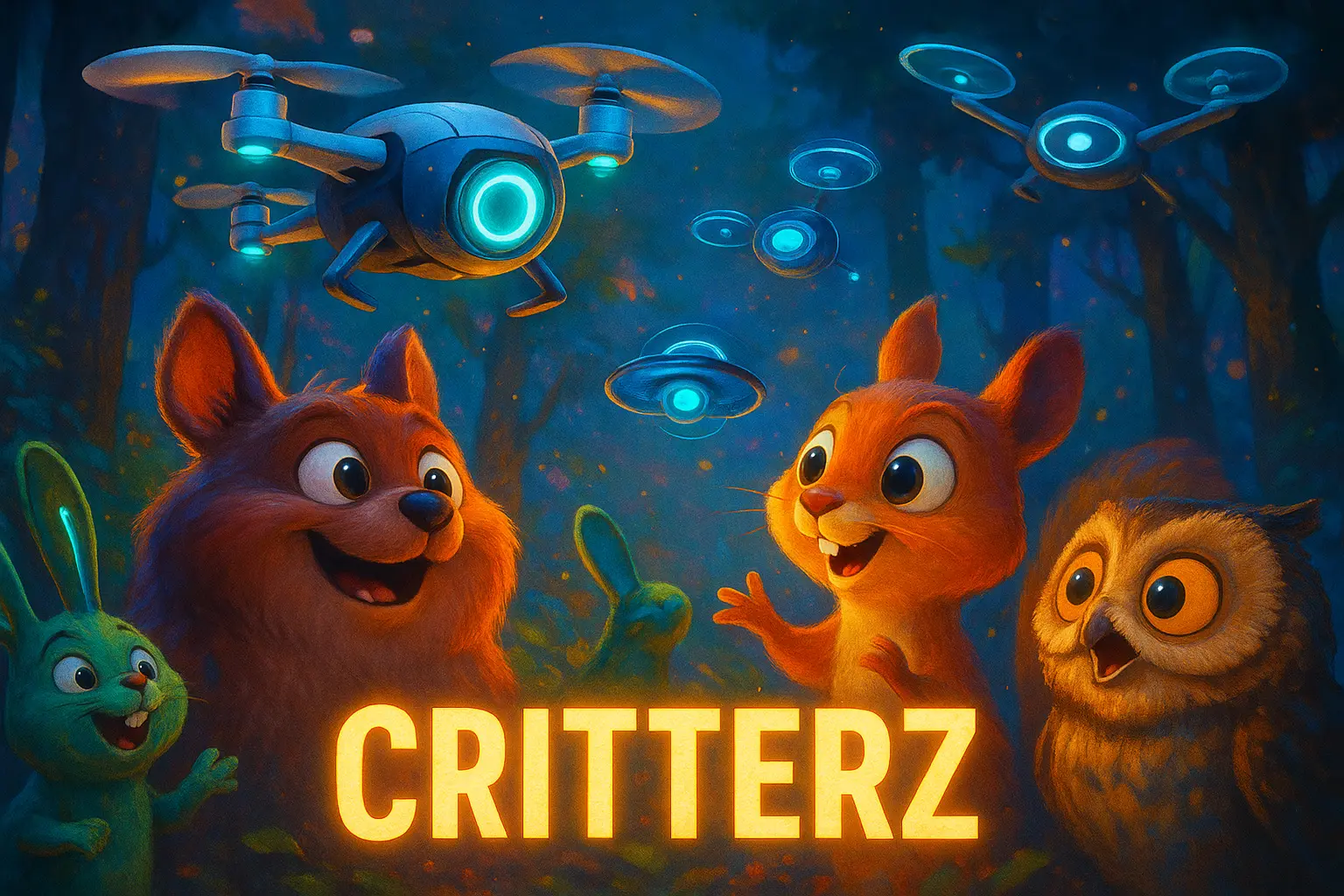 Critterz film AI-animated feature created with GPT-5 and DALL·E