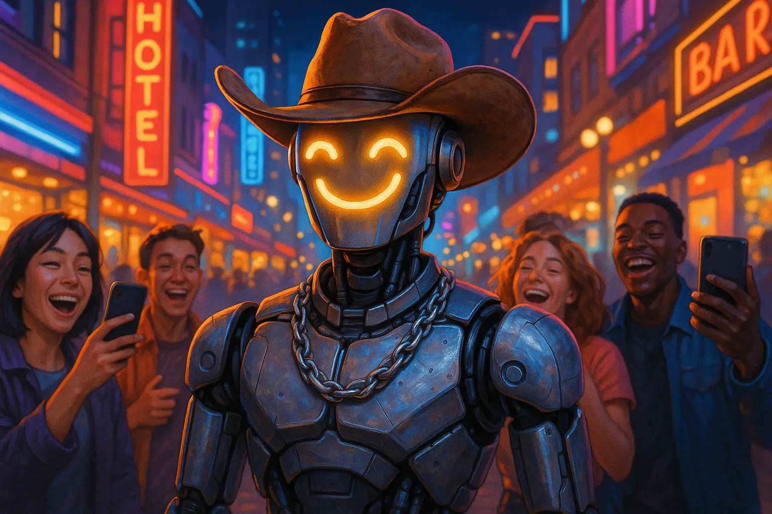 Rizzbot the cowboy robot viral on TikTok